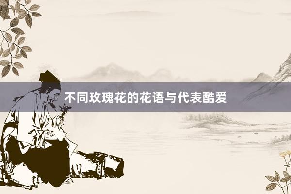 不同玫瑰花的花语与代表酷爱